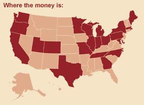 Where the money is: