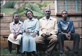With teacher salaries averaging $1,400, the couple must find other ways to provide for their children, including Betty, left, and Eric, right.