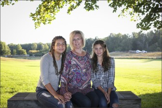 “Even though this is a drop in the bucket compared to the tuition, every little bit makes a difference,” says Kendra Espinoza, 47, whose daughters Naomi, 13, left, and Sarah, 11, attend Stillwater Christian School in Kalispell, Mont. Espinoza is the lead plaintiff in a lawsuit over the state’s tax-credit scholarship program.