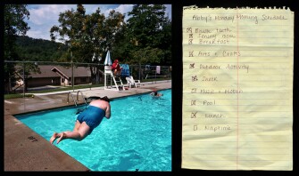 Abby at the Camp Lakey Gap pool in 2011.