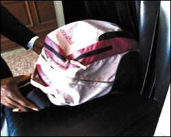School safety tools can include the use of backpack scanners, which are used to detect weapons such as knives.