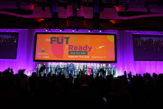 The state superintendents of the year join Superintendent Roosevelt Nivens on stage at the AASA National Conference on Education in Nashville, Tenn. on Feb. 12. 2026.