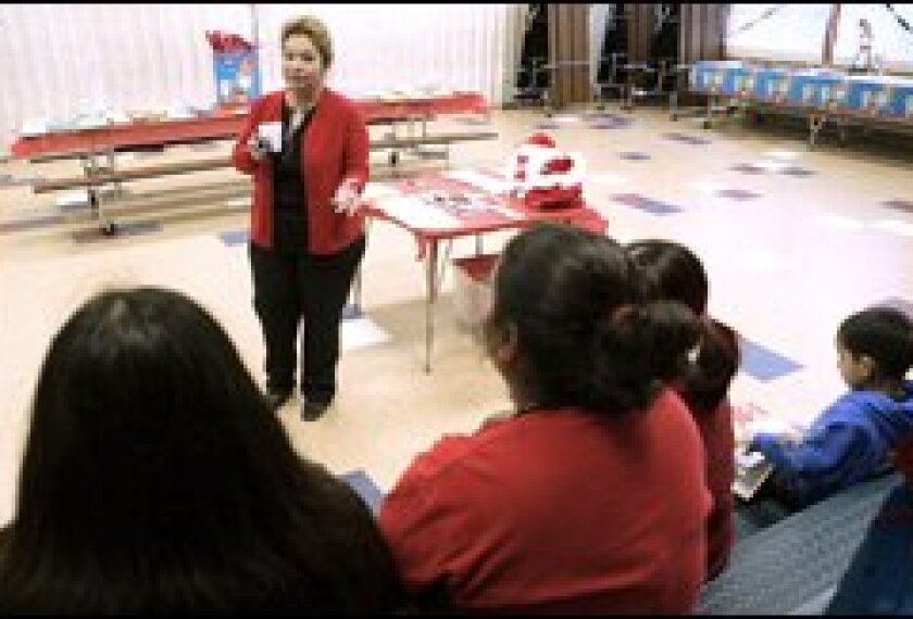 Bertha Lopez, a reading specialist in National City, Calif., is participating in the weight-loss program.