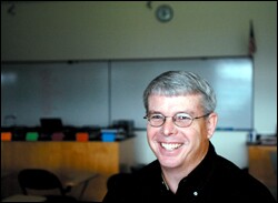 Biology teacher Roger DeHart