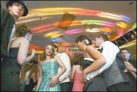 Teens let loose at the "Classic Hollywood"-themed prom, held outside of town in nearby Portland. When he first started at Kennebunk, Beaudoin addressed and allayed parents' fears of drinking related accidents.