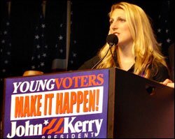 Vanessa Kerry speaks.