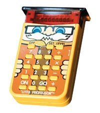 In 1976, TI's four-function Little Professor model was designed for use by elementary school children.