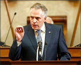 VIRGINIA: Gov. Terry McAuliffe used his annual speech to lawmakers to urge a reduction in time spent on standardized tests, and for beefing up career and college preparation.