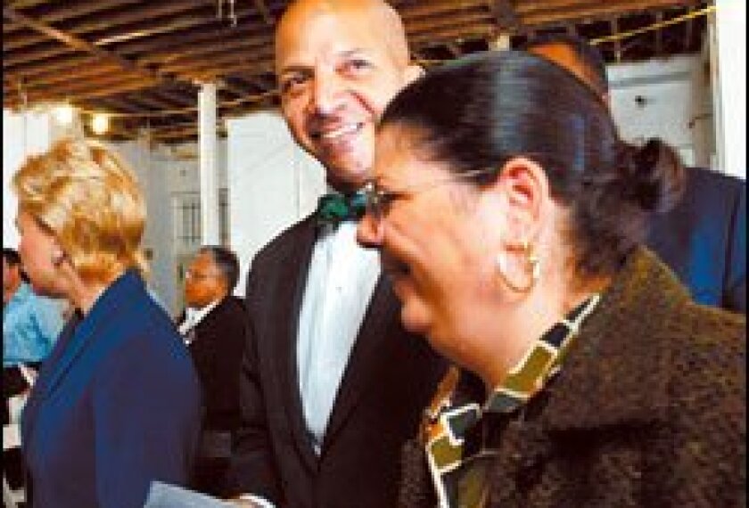 District of Columbia Mayor Anthony A. Williams appears at a charter school.