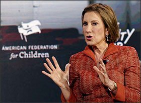 Former Hewlett-Packard Co. CEO Carly Fiorina
