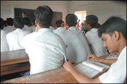 Nirmal Kumar, a senior at Sri Sankara Vidyalaya high school, begins studying at 4 a.m. and ends at 11 p.m. each day. His father, who's mapped out Nirmal's future, forbids TV, movies, and playing drums.