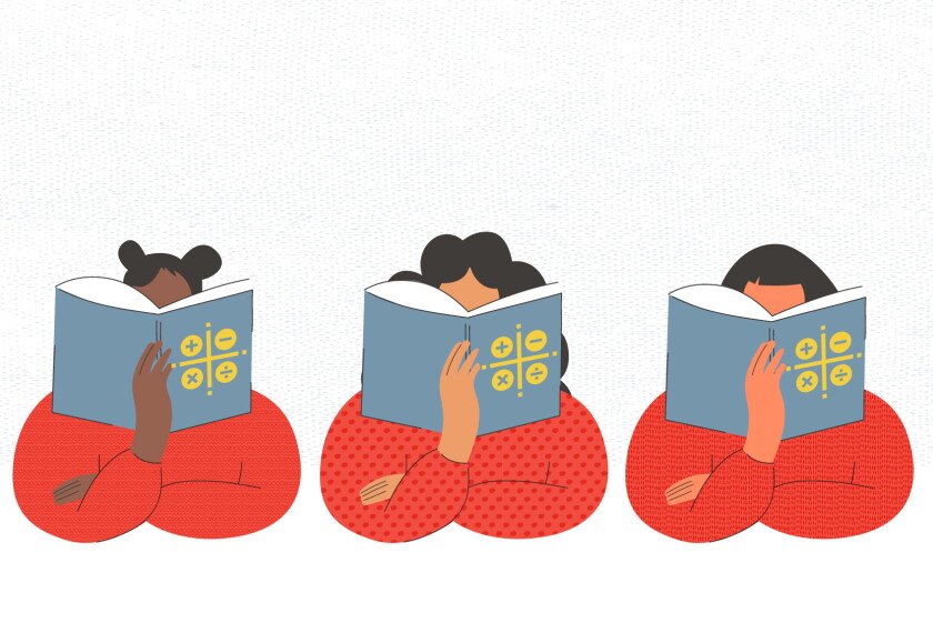 Person Reading Math Textbook Are Math Textbooks Really Indoctrinating Kids? (Opinion)