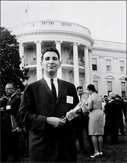 Samuel Halperin, seen here at the White House in July, 1965, was assistant U.S. commissioner of education during development of the Elementary and Secondary Education Act.