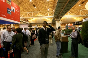 Thomas Moore, a senior at Eleanor McMain Secondary School, attends a League of Cities convention in New Orleans as part of a delegation of youth leaders.