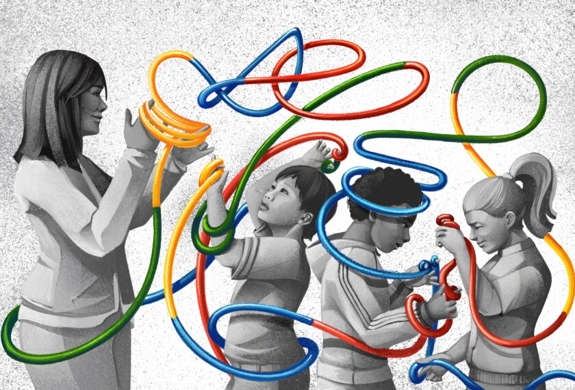 A teacher and students try to untangle complex emotional strings.