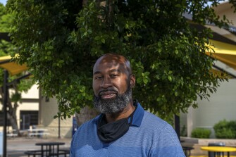 Kareem Neal teaches at Maryvale High School in Phoenix, Ariz., on Tuesday, Aug. 17, 2021.