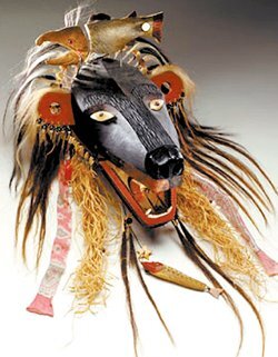 American Indian bear mask