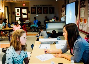 Aubryn Hudson also is a first-year, 5th grade teacher at John Adams Elementary School.