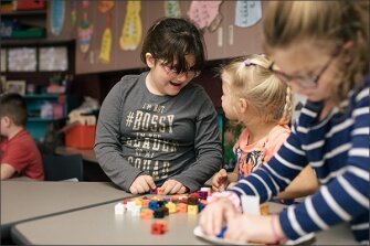 Educators at Lincoln say older students have more opportunities to mentor younger ones in multi-age classrooms.