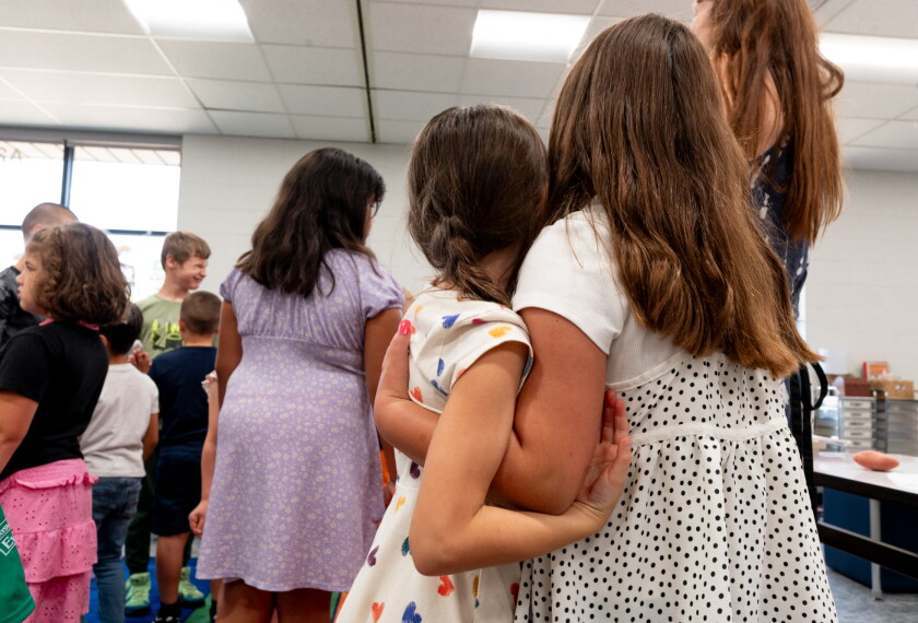 Creative Minds students find their partners during daily family time in Wichita Kansas.