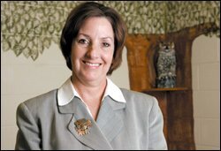 Principal Charlotte Kreuder believes in using data from frequent tests to help teachers narrow achievement gaps between different groups of students.