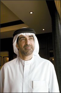 Hanif Hassan, the United Arab Emirates’ minister of education, at right, is hoping that educational consultants from outside the country can help transform a system in which teachers primarily deliver content and students rely on memorization.