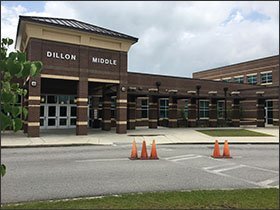 Local taxpayers approved a penny sales tax, and the Obama administration provided a $3 million grant and backing, that enabled the Dillon, S.C., school district to build a new Dillon Middle School.