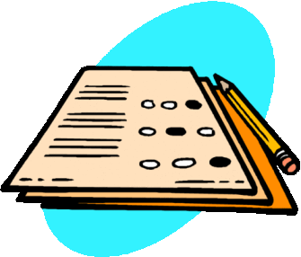 test papers clipart