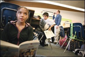 Reynolds teaches 6th grade in Alexandria, Virginia. His school, like those of most men in the Troops program, is considered “high needs.”   