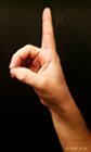 The ASL sign for "point of interest"