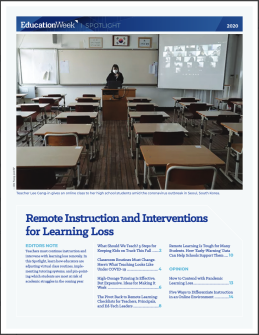 Spotlight on Remote Instructions and Interventions Cover