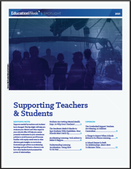 Supporting Teachers & Students Spotlight Title Page