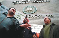 Protesters affiliated with the Association of Community Organizations for Reform Now, a national activist group that works on behalf of low-income people.