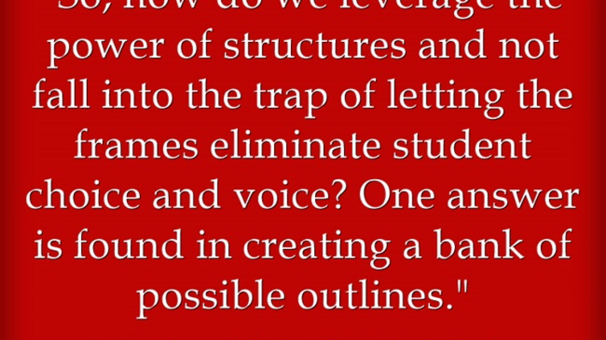 Response Strategies For Using Writing Frames And Structures Opinion