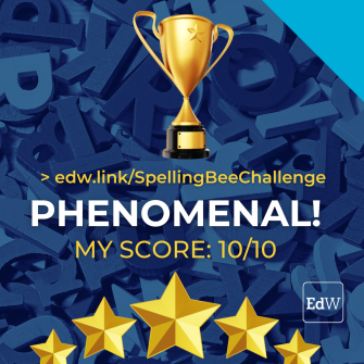 Scores: Educator's Spelling Bee Challenge