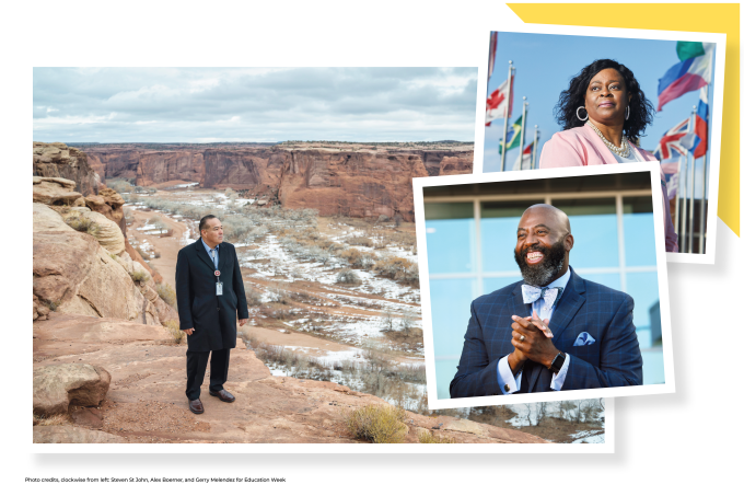Image of 2021 Leaders To Learn From honorees: Quincy Natay (left), Valerie Bridges, and Baron R. Davis.