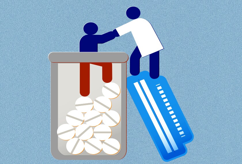 homework is which noun Person being helped from a pill bottle by a healthcare provider