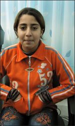 Dana Anwar, 10, who has lived in Jordan four years, has not had any formal schooling in that time.
