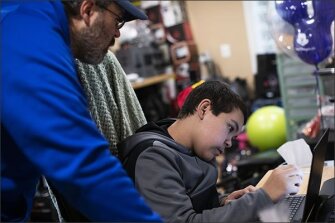 Scott Stephens and his son, Seth, use the teen's coding skills to build a website and app that will allow bowlers to track their bowling equipment.
