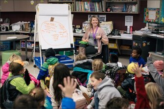 The benefits to students of using multi-age grouping were obvious, says Beth Marchini, the principal of Lincoln Elementary.