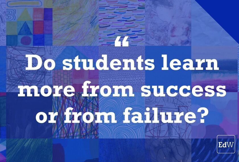 Why Students Don’t Learn From Failure (Opinion)