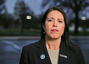 April Schentrup, who was in Washington this month, lost her daughter Carmen Schentrup in the Parkland shooting.