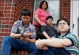 ALISON THOMAS, with sons Christopher, 16, Andrew, 14, and Zackary, 17, whose disabilities include Asperger’s syndrome and 'mood disorders': "Here’s what I’ve learned: It’s all about networking. You have to tap every avenue you can possibly identify."