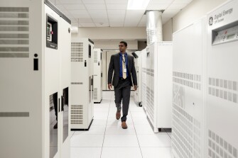 Richard Bowman, PhD, Chief Information and Strategy Officer, portrait at the Albuquerque Public Schools Technology Data Center in Albuquerque, New Mexico, on January 23, 2026.