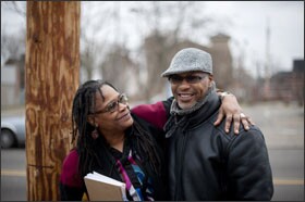 Early-childhood advocate Cynthia Battle and Greg Powe, who works at a local barbershop, are among the unlikely partners who have come together to support digital learning efforts in Pittsburgh.