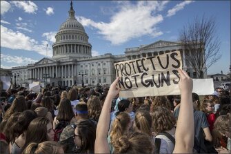 Students from Montgomery County, Md., rally at the U.S. Capitol in solidarity with those affected by the school shooting in Parkland, Fla.