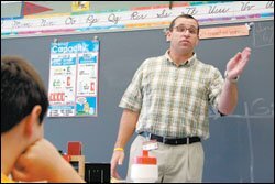 Pete Villa, a 4th grade teacher at Cumberland Head Elementary School in Plattsburgh, New York.