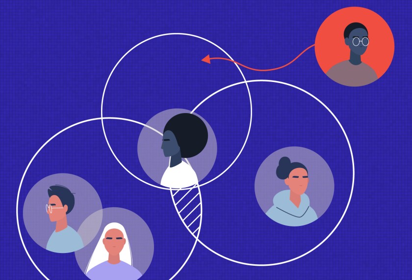 Image of a teacher and students.