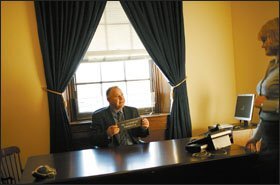 Rep. Tim Walz, D-Minn. on Jan. 3 in Washington, is a teacher on leave and a House freshman. He said he would vote against renewing the No Child Left Behind Act in its current form.