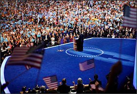 President Barack Obama speaks at the Democratic National Convention in Charlotte, N.C., on Sept. 6.